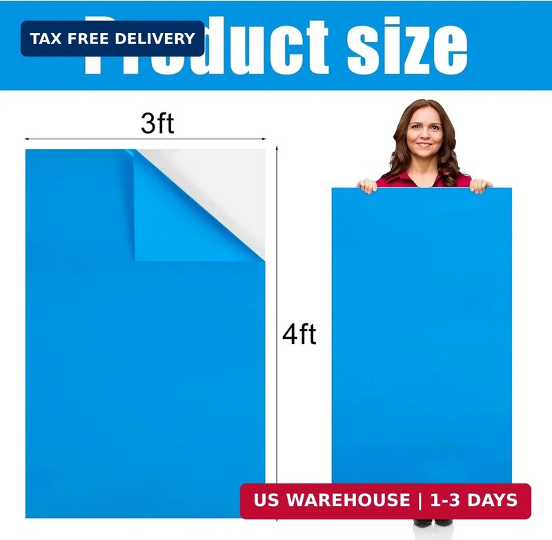 Extra Large Pool Liner Repair Patch 4x3Ft Self-Adhesive Vinyl Pool Patch Repair gallery