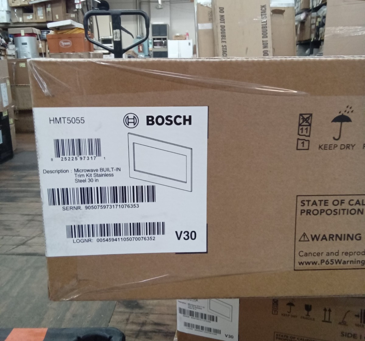 Bosch Microwave Built-In Trim Kit Stainless Steel 30" HMT5055 New gallery
