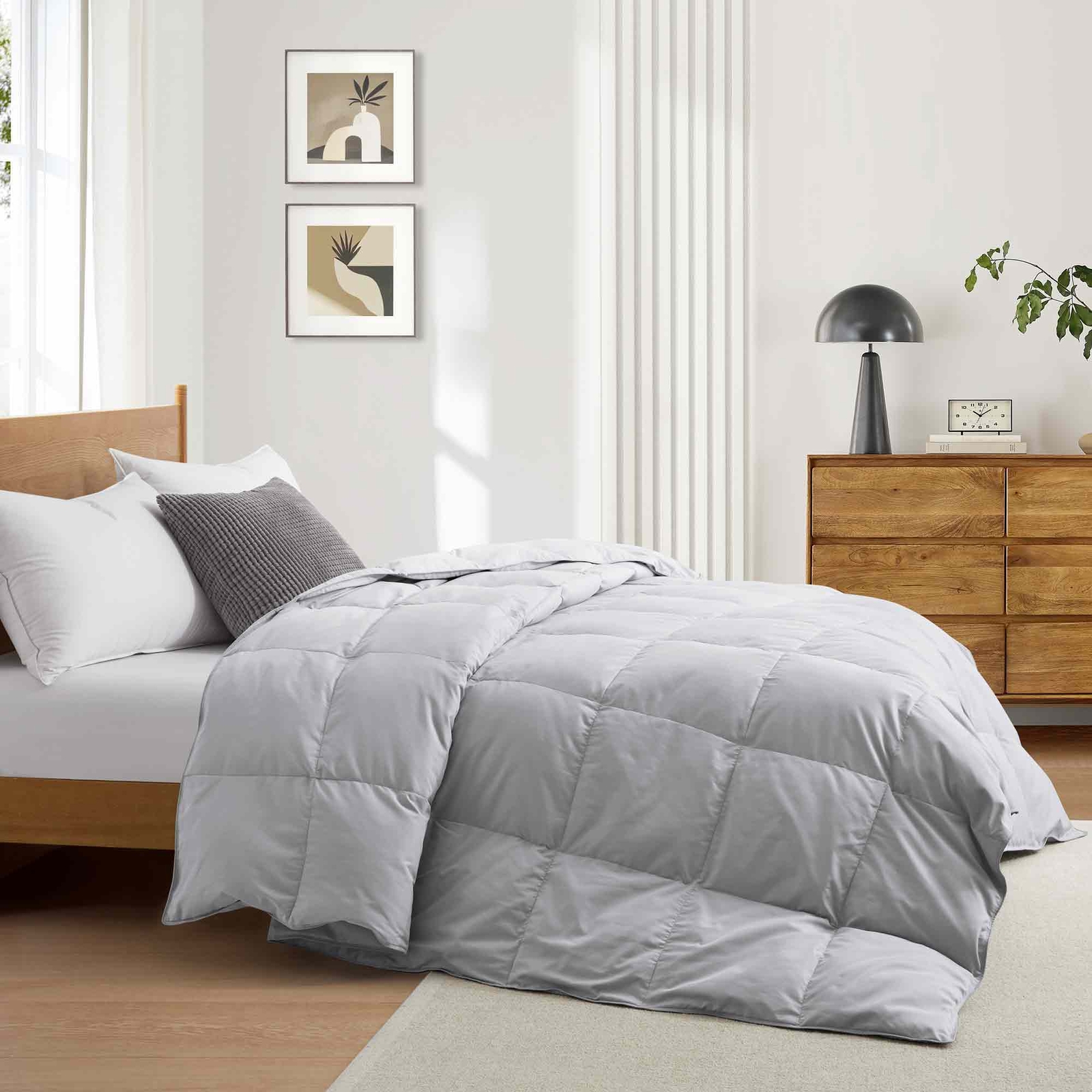 Soft Cozy Summer Oversize Down Feather Comforter, King or Queen Bed Blanket gallery