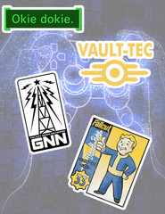 Fallout Video Game 4pc Sticker Pack