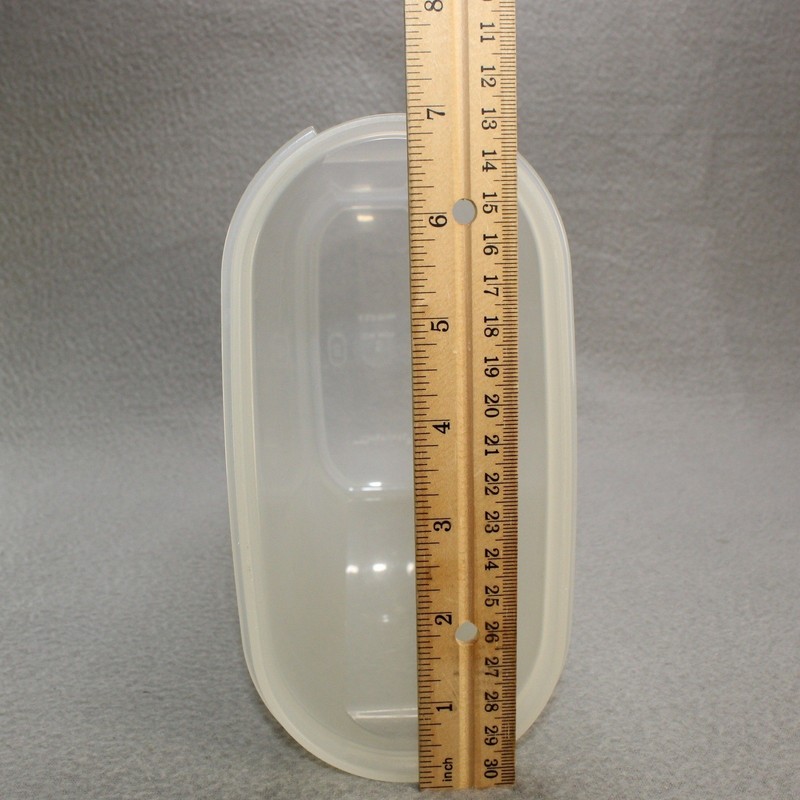 Tupperware Modular Mate Oval 5 Container Red Lid 12.25 Cup Good Vintage Storage gallery