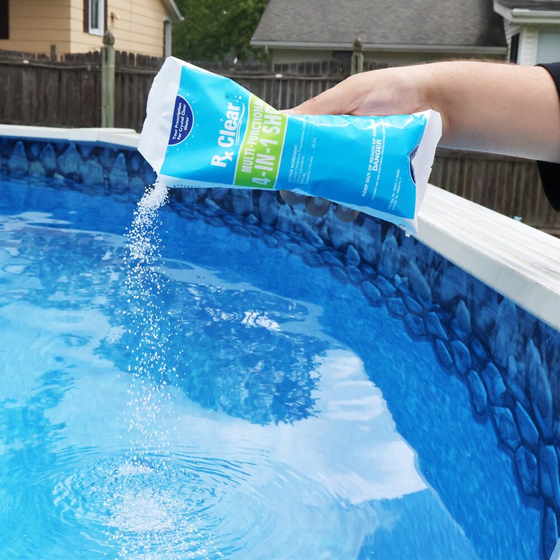Rx Clear Multi-Functional 4-in-1 Swimming Pool Shock 1 lb - (Choose Quantity) gallery