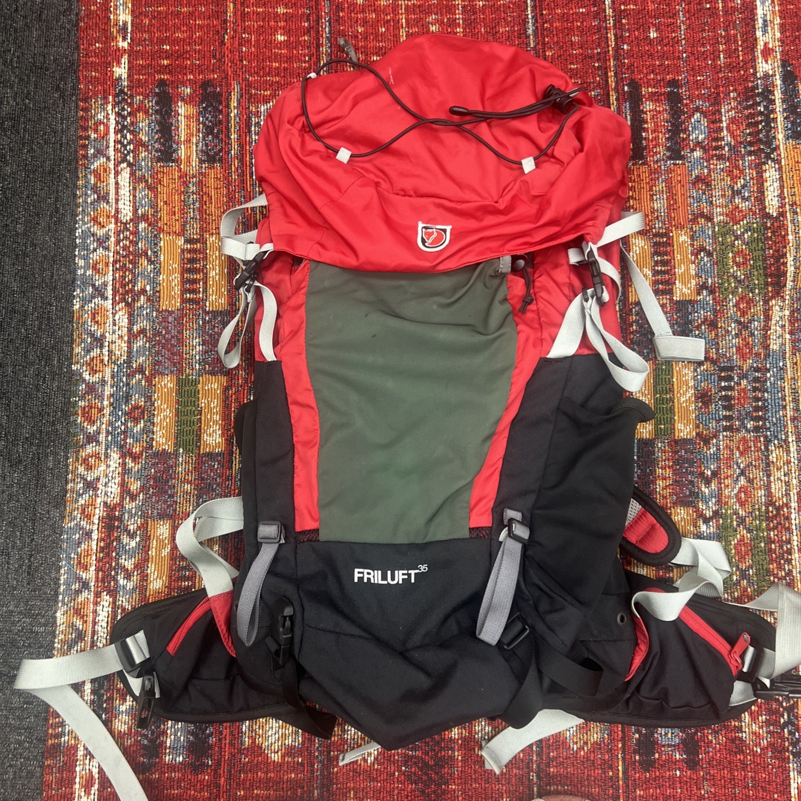 Fjallraven Backpack Friluft 35 Red And Black Sample 2