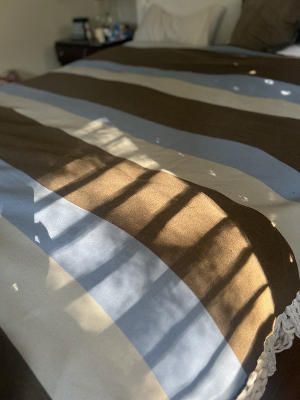 Pendleton Wool Blanket Ralph Striped Brown Black Blue Made in USA Throw Bedding gallery
