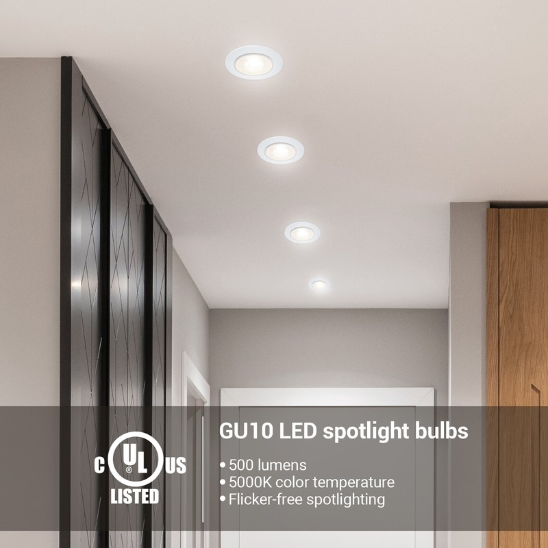 DEWENWILS 6-Pack GU10 LED Dimmable Bulb Daylight 7W Track Lighting LED Bulb gallery