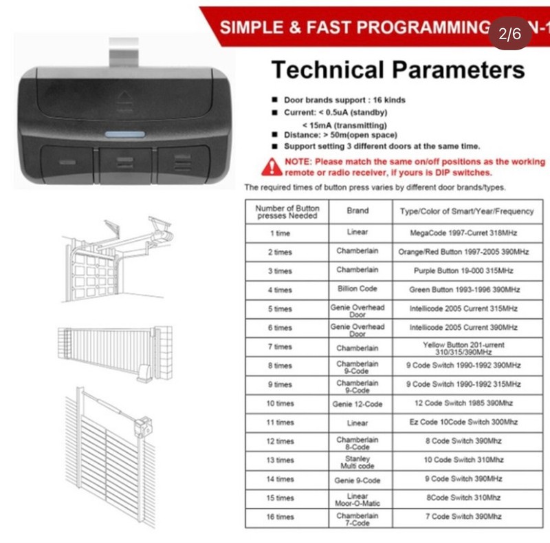 gate opener remote control universal gallery