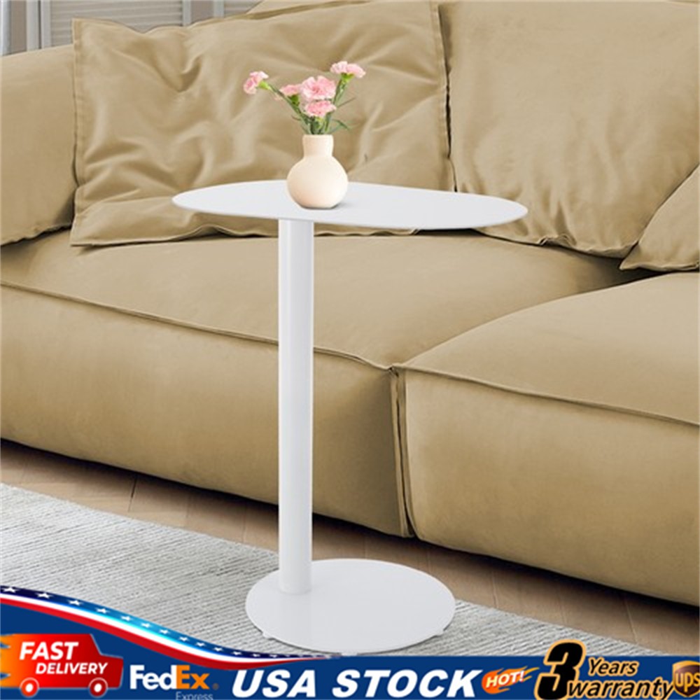 63cm C-Shaped Metal End Table Living Room Side Table Laptop Stand Coffee Table gallery