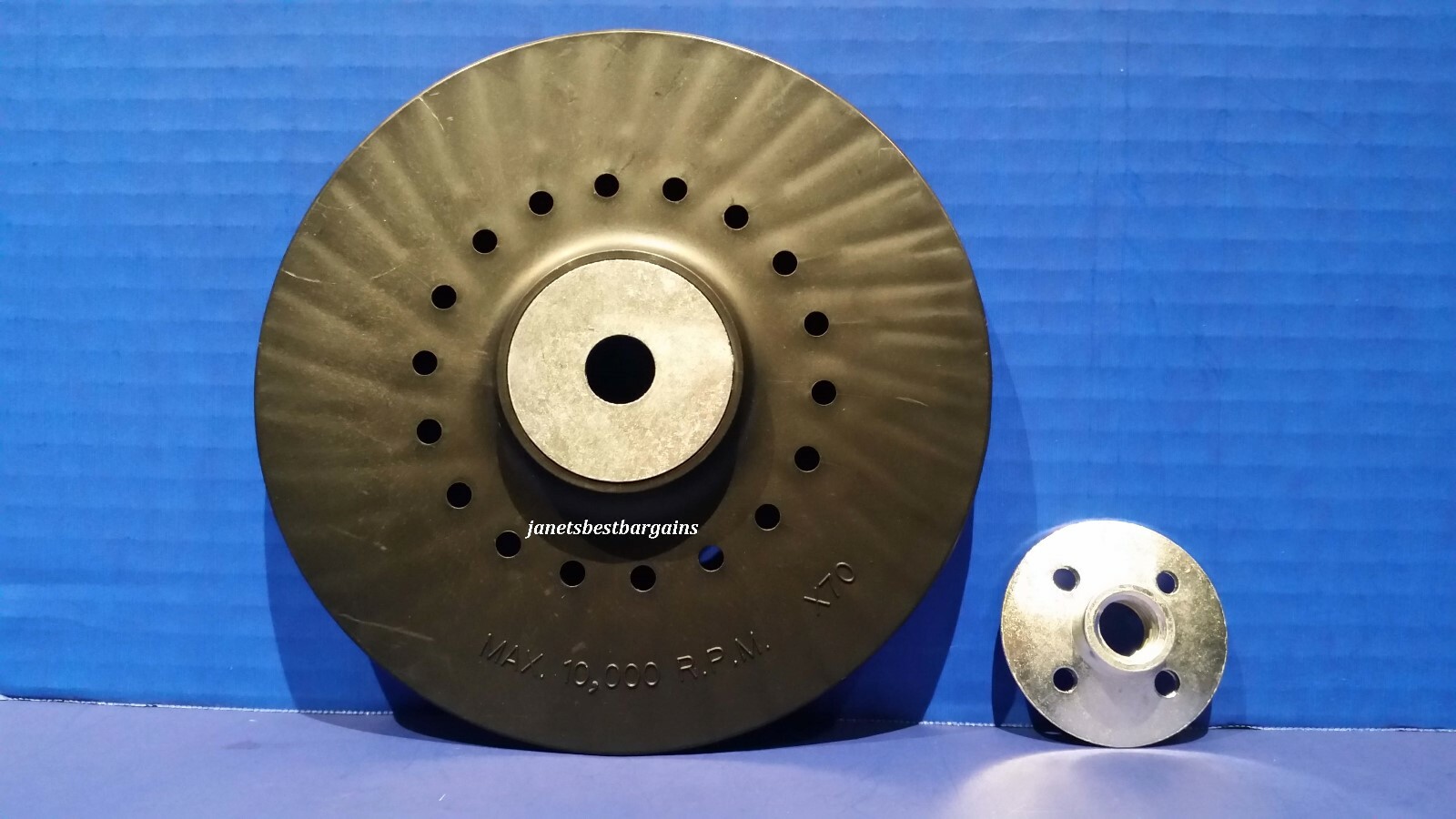 Angle Grinder 7 Inch Resin Fiber Backing Backer Pad 5/8"-11 Threaded Locking Nut gallery