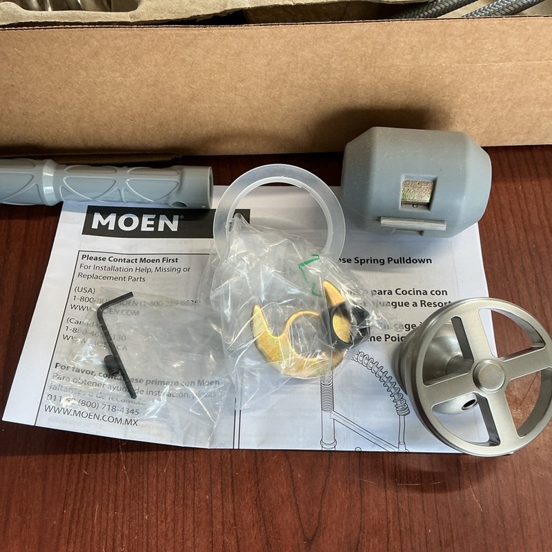 NEW Moen S72103SRS Paterson Spring Pulldown Kitchen Faucet Stainless B22 gallery
