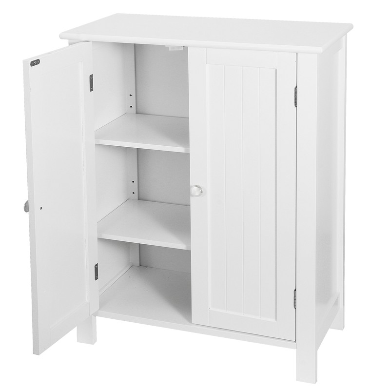 Bathroom Floor Storage Cabinet with 2 Adjustable Shelf Free Standing Kitchen gallery