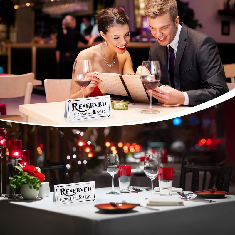 Resurhang 300 Pcs Paper Table Reserved Sign 6 x 5.7 inches, as pictures shown gallery