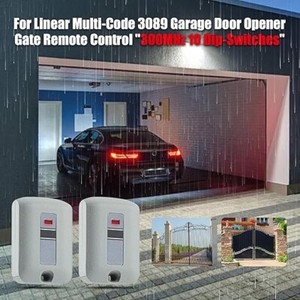 2Pack Garage Door Remote Control for 300MHz Linear Multicode Gate Opener 10 DIP gallery