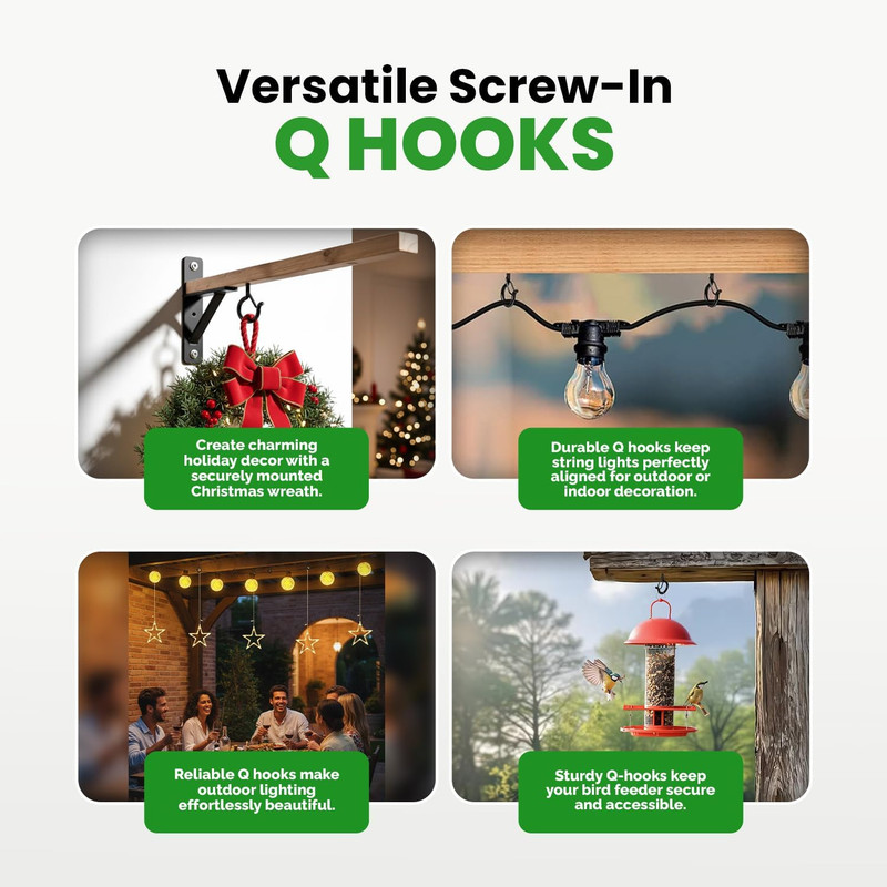 20 Pcs Ceiling Hooks for Hanging Plants - 2.9 Inches Heavy Duty, Hanging Hooks f gallery