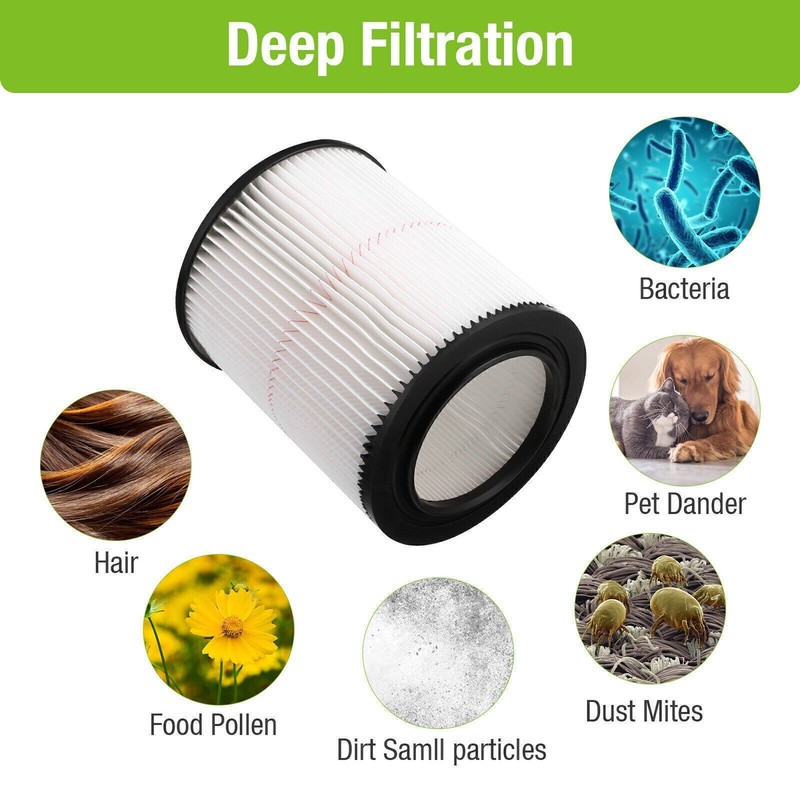 2X 17816 Filter Replacement For Craftsman For Shop Vac Wet Dry Vacuum Washable gallery