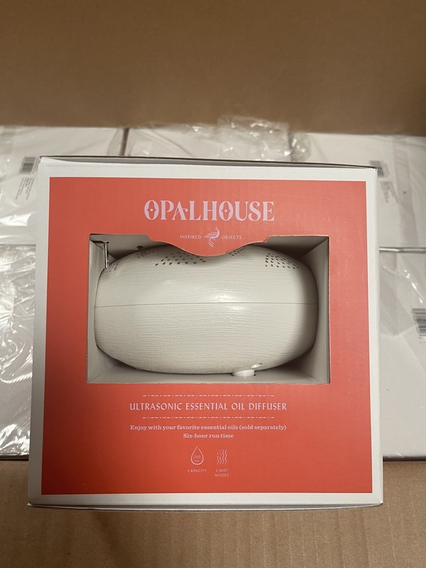 200ml Dotted Orb Oil Diffuser White/Gold - Opalhouse gallery