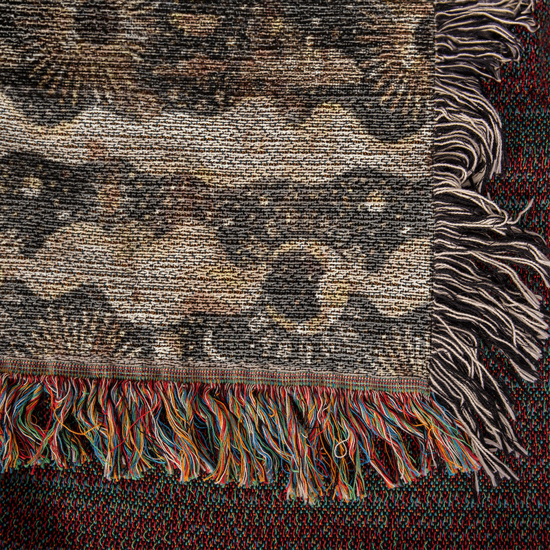 Abstract Geometric Pattern Woven Blanket | Boho Tribal Throw gallery