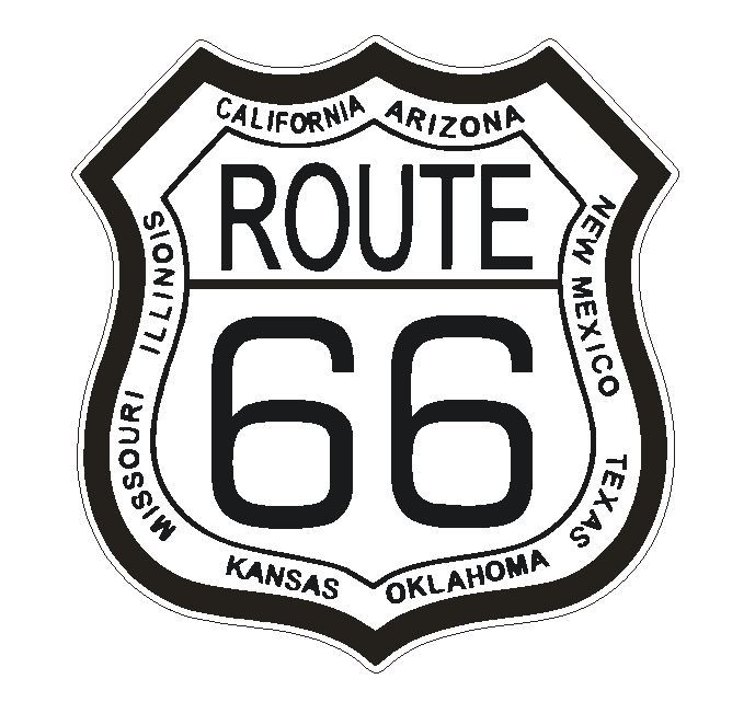 RT 66 Route 66 Sticker Decal MADE IN THE USA D2878 gallery