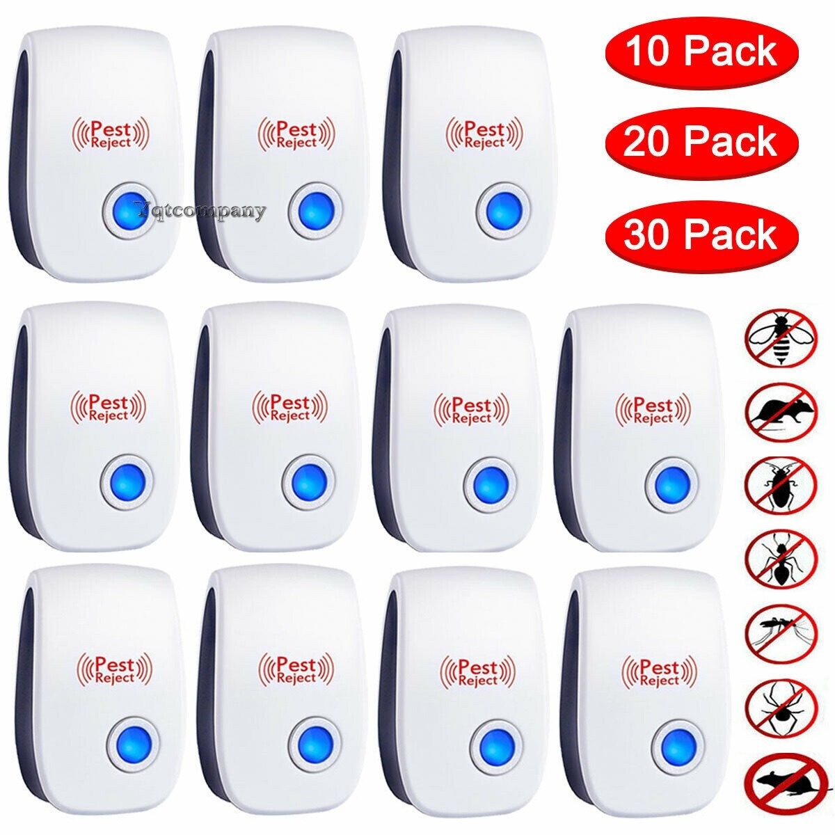 Lot Ultrasonic Pest Reject Home Control Electronic Repellent Rat Mice Repeller gallery