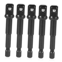 5pcs 3/8 Impact Adapter, Chrome-Vanadium Steel Impact Driver Socket Adapter