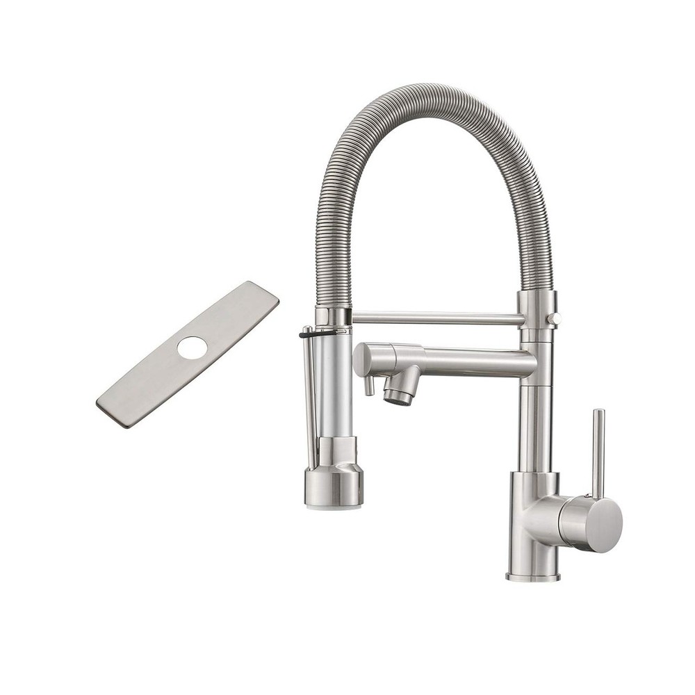 Fapully Kitchen Faucet with Sprayer,Single Handle Kitchen Faucet with Hole Co...