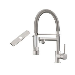 Fapully Kitchen Faucet with Sprayer,Single Handle Kitchen Faucet with Hole Co…