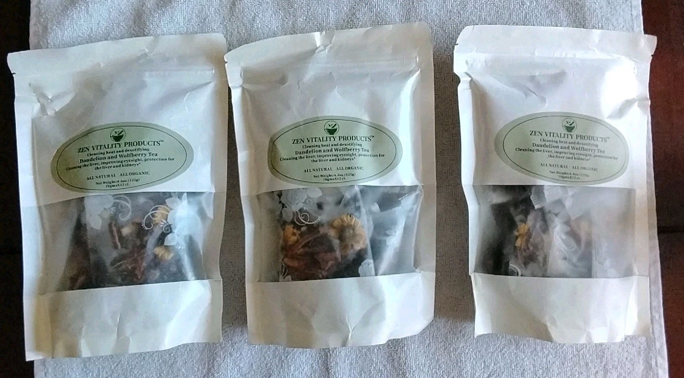 Dandelion & Wolfberry Tea -Kidneys,Liver Herbal Tea Mix Blend for Detox 3 Bags gallery