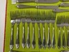 Yamazaki Flatware Stainless Mixed Lot 27 pcs Forks Knives Excellent condition gallery