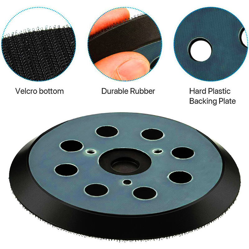 5" 8-Hole Hook & Loop Orbital Sander Pads For DeWalt DW4388 DW421 D26450 D26451 gallery