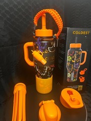 Rare Coldest 36oz EERIE-SISTABLE Limited Edition Water Bottle w/Boot Cord & Mini