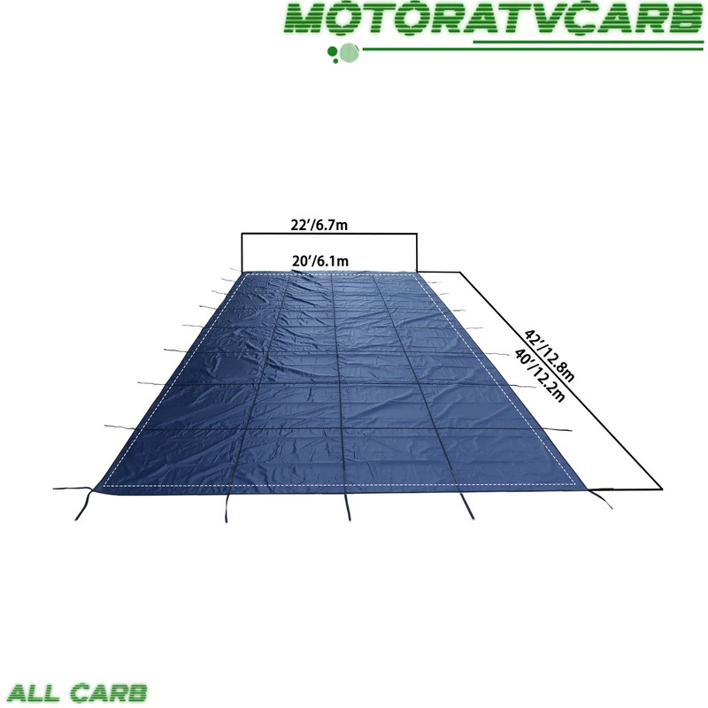 ALL-CARB 27×47FT Inground Winter Pool Safety Cover For 25 x 45FT Rectangle Pool gallery