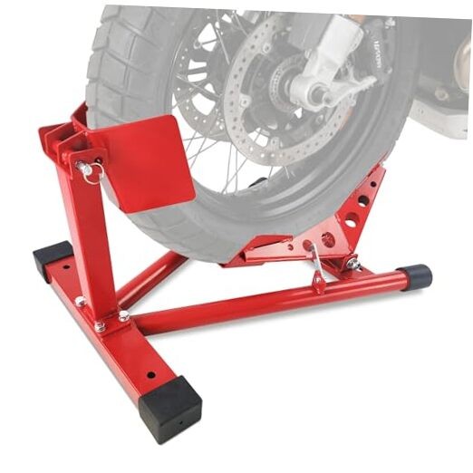 Universal Heavy Duty Motorcycle Wheel Chock Stand, 1500 Lb Capacity, 16-21 gallery