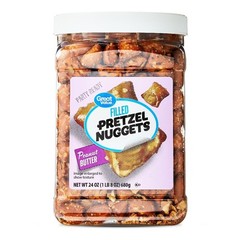 Peanut Butter Filled Pretzel Bites 24oz Resealable Bag Crunchy Snack Sweet and