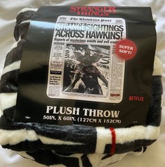 Stranger Things Hawkins Post Newspaper Throw — BoxLunch Exclusive Sold Out New