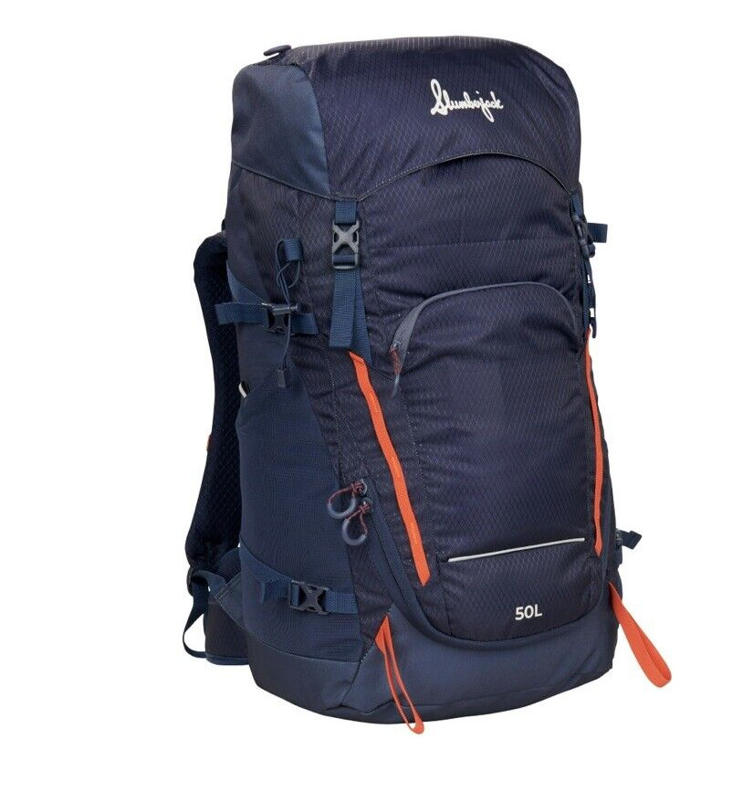 Slumberjack Trail Ridge 50 Liter Backpacking Backpack, Blue (Back Pack)