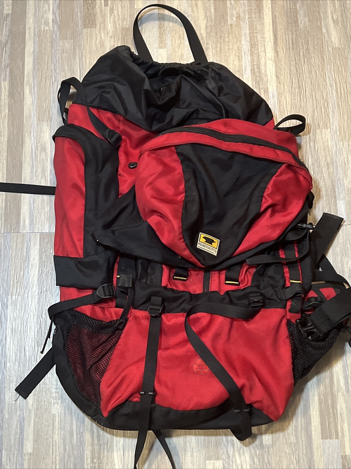 Mountain Smith Backpack Internal Frame Red Hiking Bag Bridger 4000