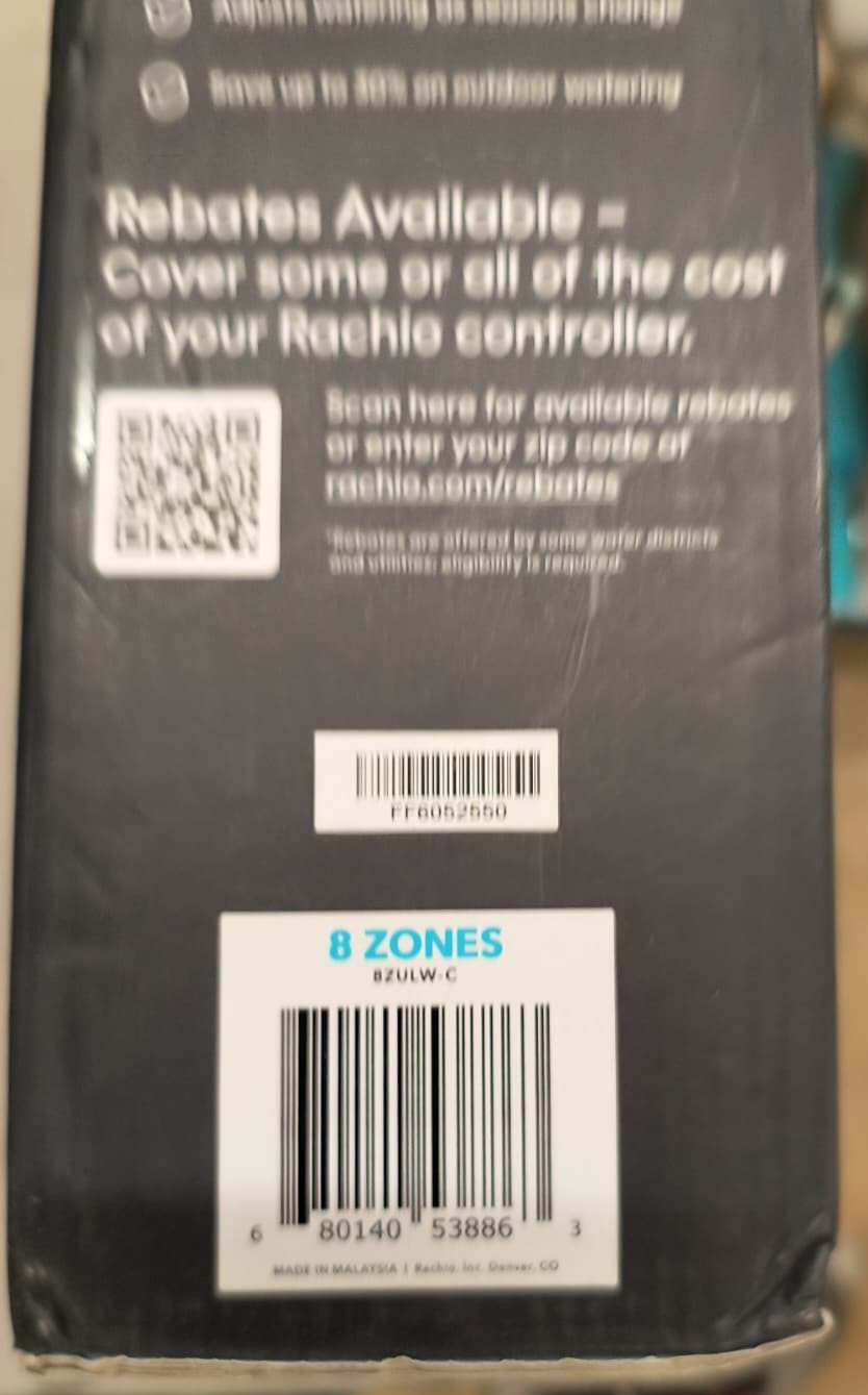 Rachio 3 Smart Sprinkler Controller 8-Zone Wi-Fi Alexa White - New , X2 gallery
