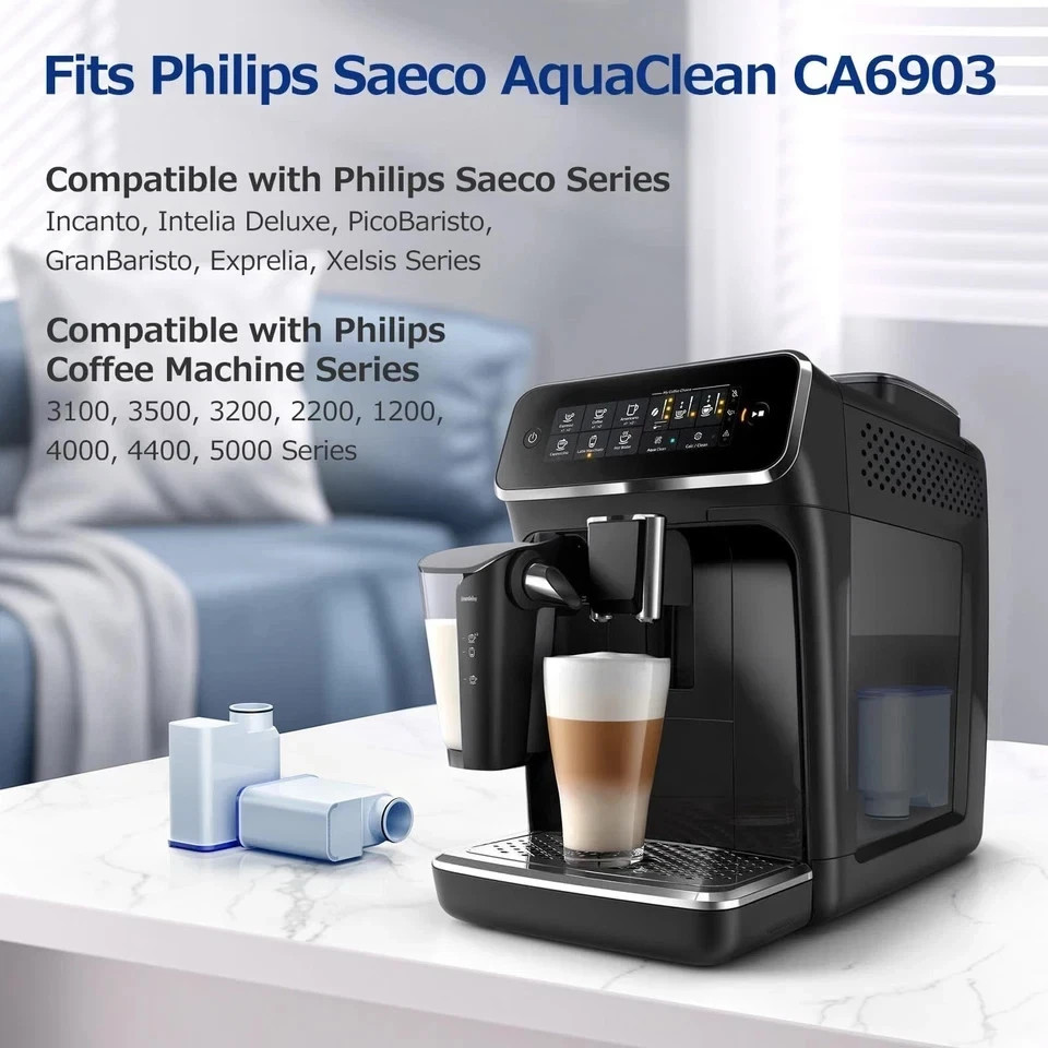 AquaClean Water Filter for Philips Coffee Machines, 4-Pack Aqua Clean Filter ... gallery