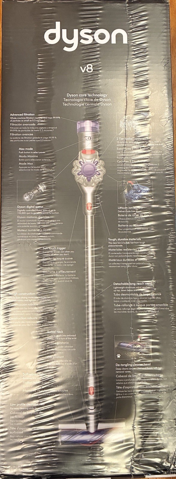 Authentic Dyson V8 Cordless Stick Vacuum Cleaner (SV25) 626423-01 - New sealed gallery
