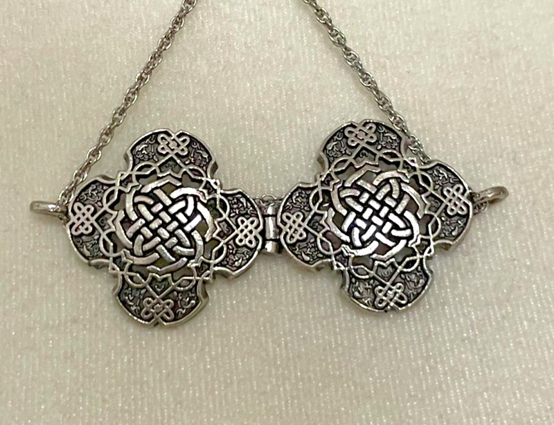 Cathedral Art Celtic Prayer Locket Necklace, One Size, Silver PL215 gallery