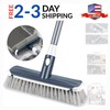 Floor Scrubber with Long Handle, 2 in 1 Scrubbing Brush Stiff Bristle Shower ... gallery