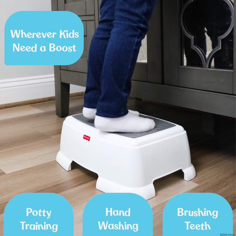 Durable Plastic Toddler Step Stool with Anti-Slip Features gallery