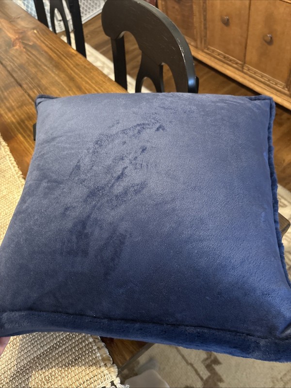 UGG Navy Blue Dawson Duck Down Textured Pillow Soooo Soft gallery