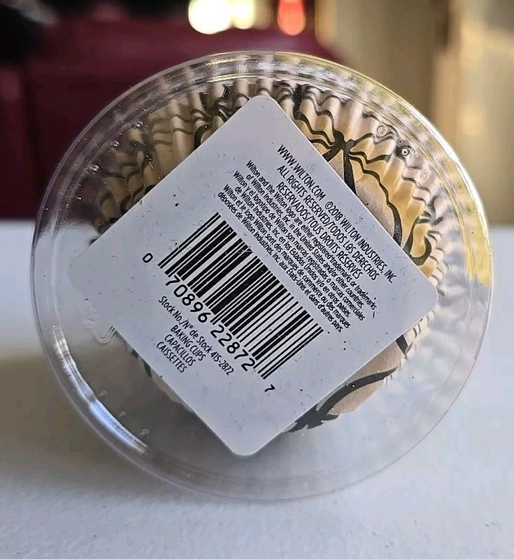 Wilton Modern Solid & Print Design Baking Cups - Black White Gold - 150 Pieces gallery
