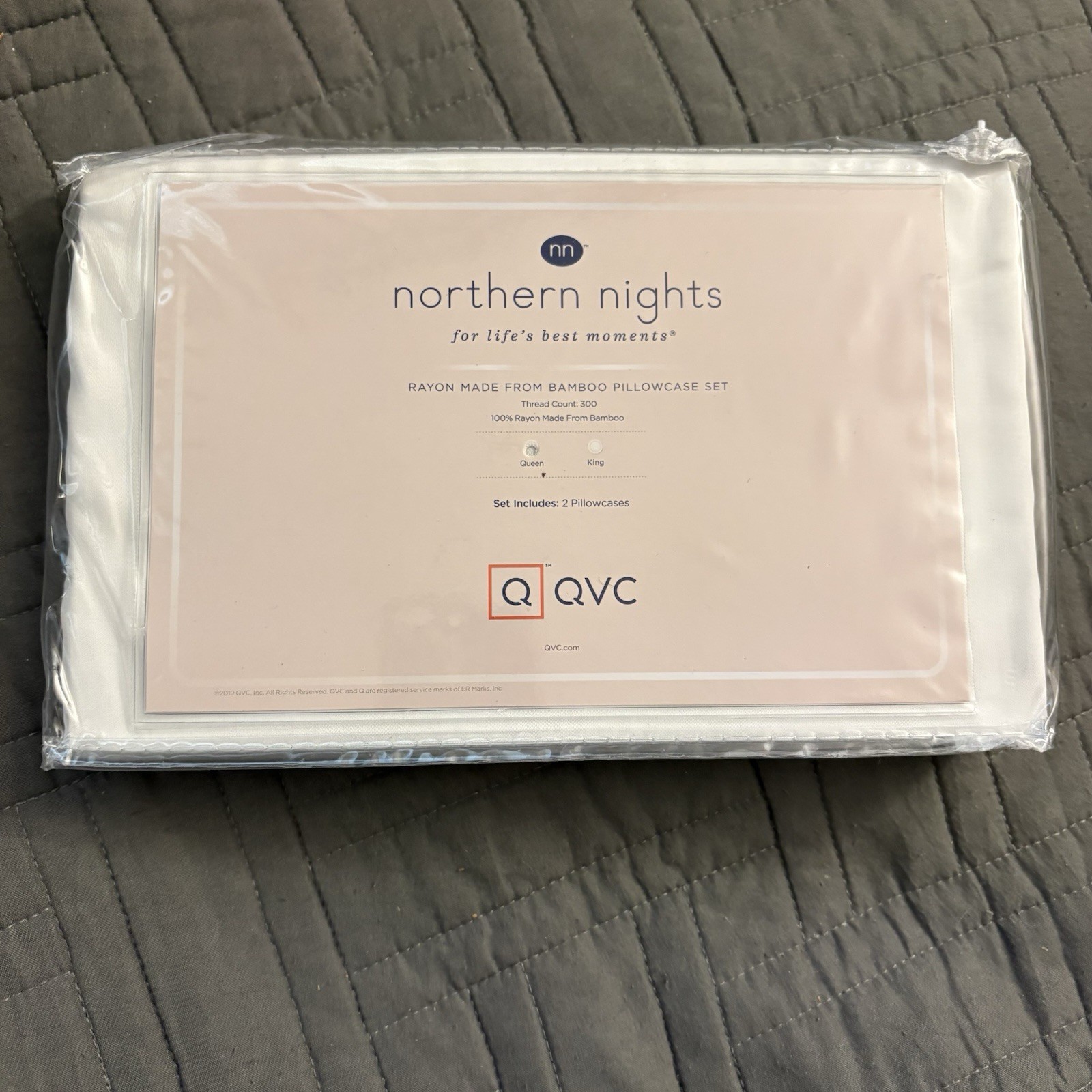 Northern Nights Queen 100% Rayon made from Bamboo Pillowcases White gallery