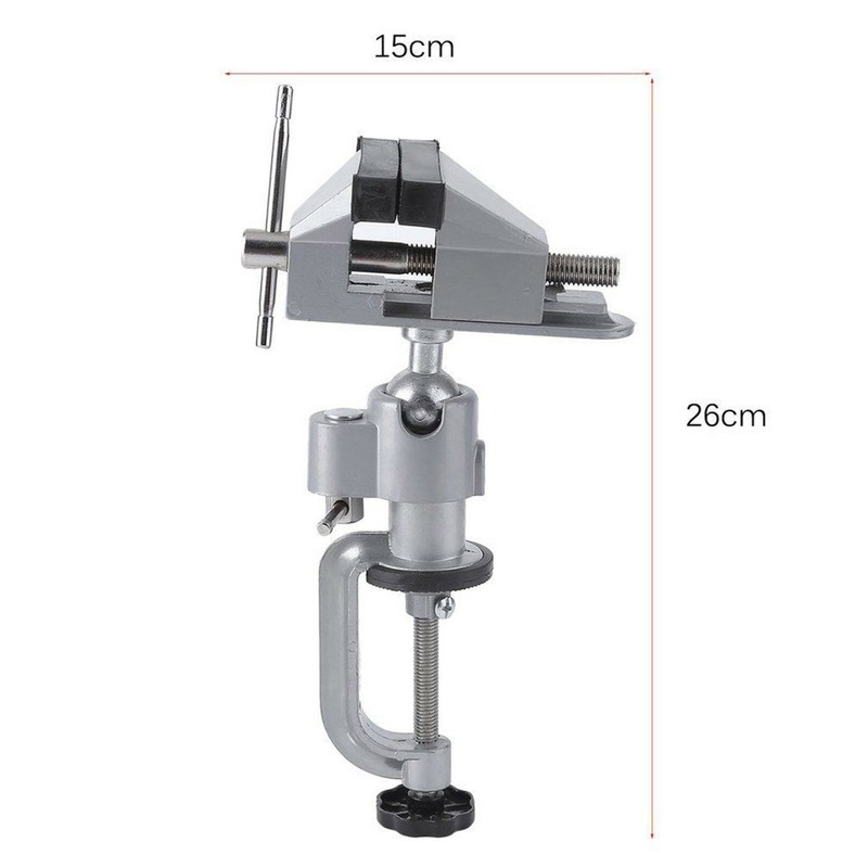 Universal Table Bench Vise 3 Inch Work Bench Clamp Swivel Rotating Hobby Crafts gallery