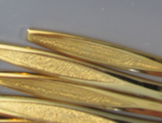 8 Piece Custom Design Gold Electroplate Stainless Steel "Knives" - Japan gallery