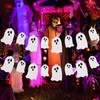 Spooky Halloween Ghost Pull Banner 5m/16.4ft White Paper Ghosts Black Eye gallery