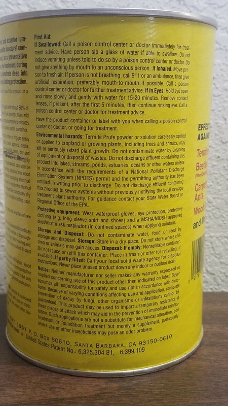 Termite Prufe Odorless Non-Flammable Infestation - 1 Lb makes 1 Gal EPA#9608-3 gallery