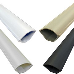 PVC Corner Duct Surface Cable Cord Wire Raceways – White, Beige, Black, Taupe