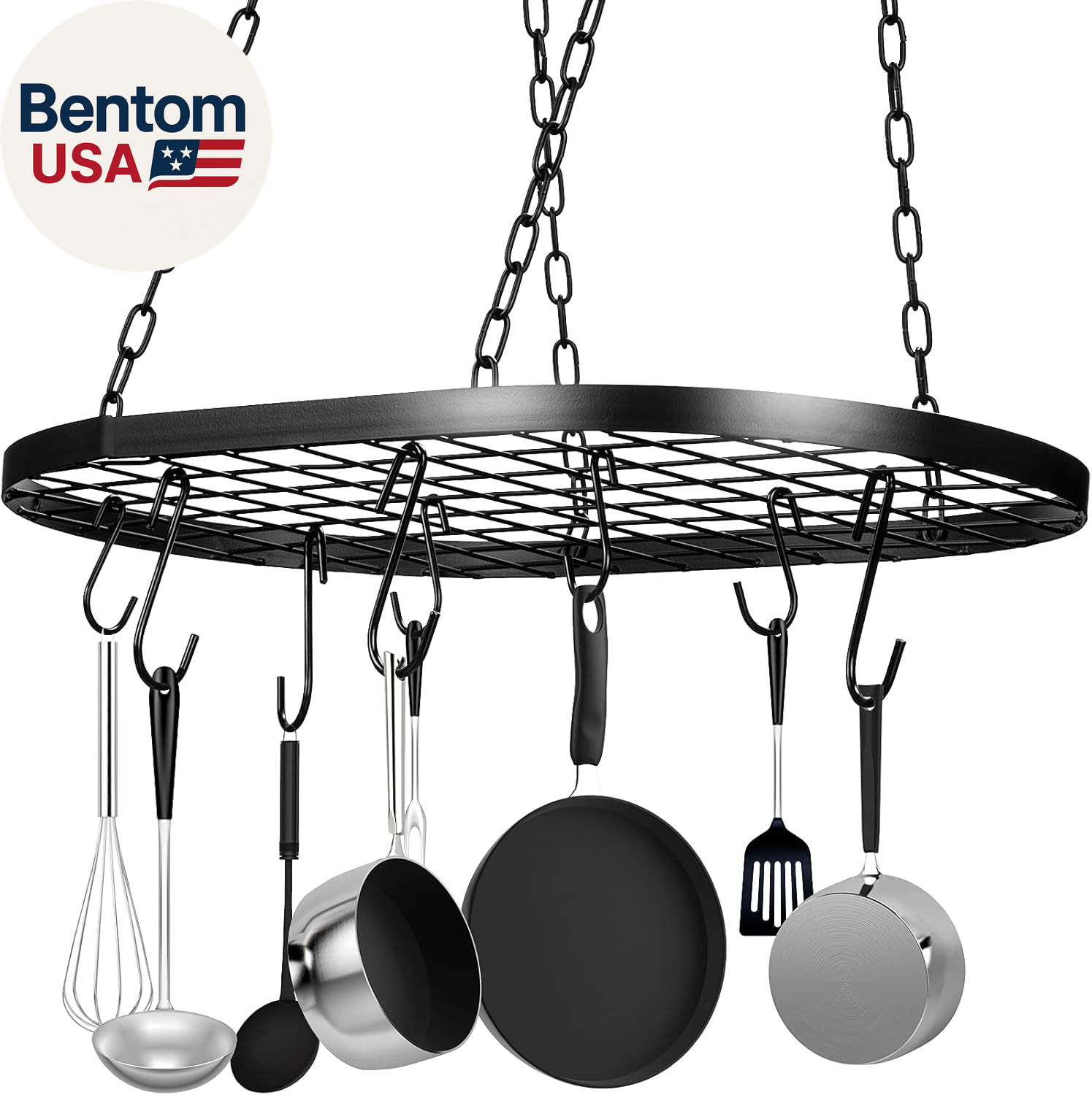 20 Inch Pots and Pans Organizer Hanging Rack Pot and Pan Organizer with 20 S Hoo gallery